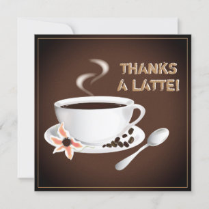 Coffee   Thank You Note Card