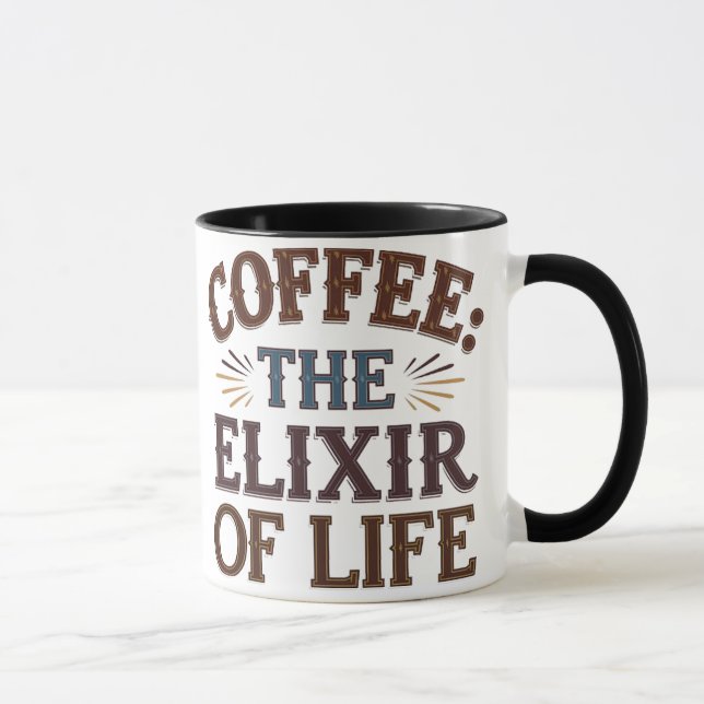 Coffee: The Elixir of Life Mug (Right)