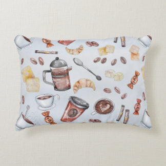 Coffee Theme Coffee Lover Lumbar Accent Pillow
