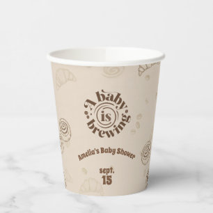 Coffee Theme Paper Cup Cinnamon Roll Baby Shower