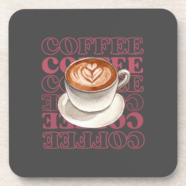 coffee themed coaster (Front)