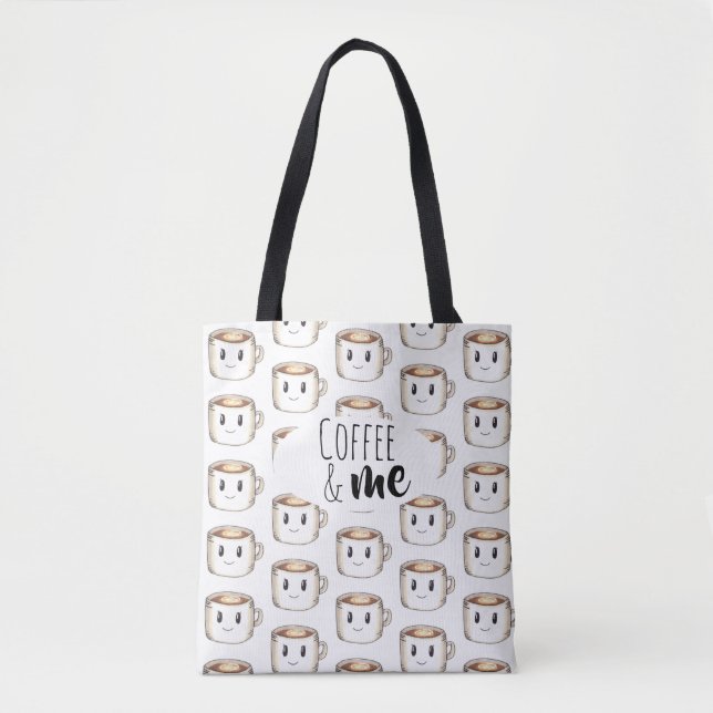 Coffee Themed Tote Bag (Front)