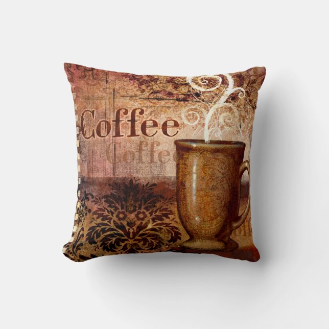 Coffee Throw Pillow (Front)