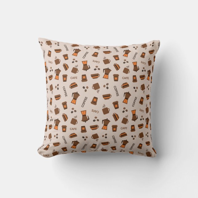 Coffee Throw Pillow (Front)