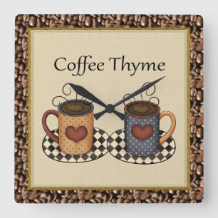 Coffee Thyme clock
