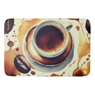 Coffee time Bath Mat