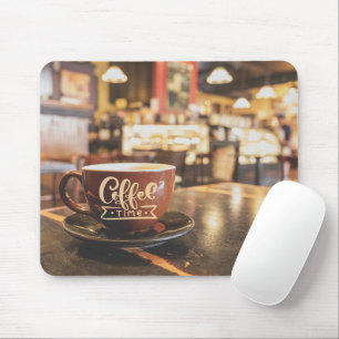 Coffee Time Cafe Mouse Pad