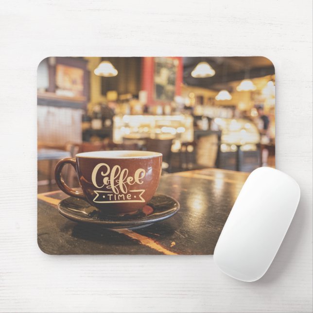 Coffee Time Cafe  Mouse Pad (With Mouse)