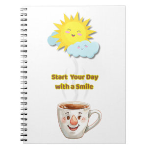 Coffee Time – Cute Smiling Cup Notebook
