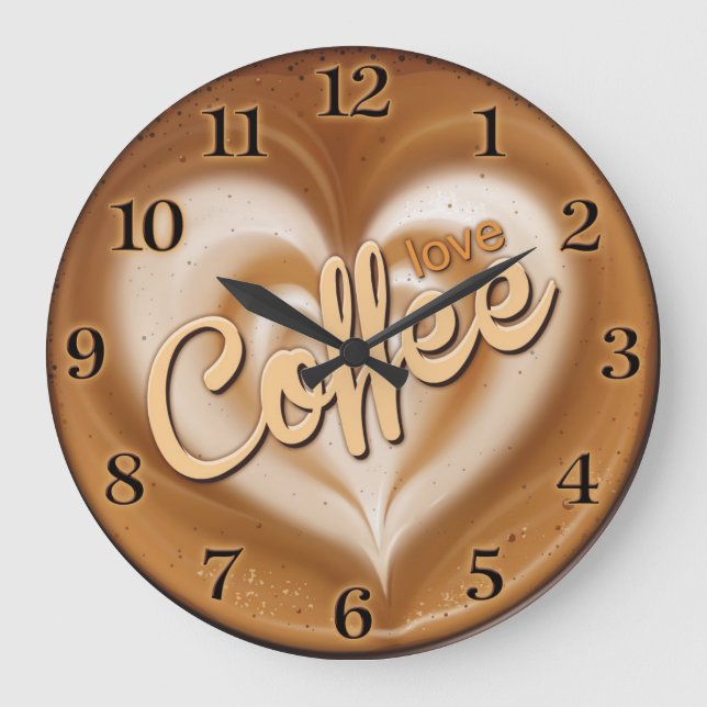 Coffee Time Decorative Wall Clock (Front)