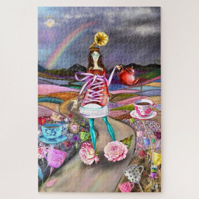 Coffee Time Fantasy Puzzle (Vertical)