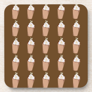 Coffee Time Fun Cups of Joy Mocha Art Yum Coaster