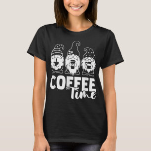 Coffee Time Gnomes Caffeine  T-Shirt