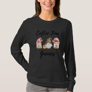 Coffee Time Gnomies, Coffee , Cute Coffee Gnomes C T-Shirt