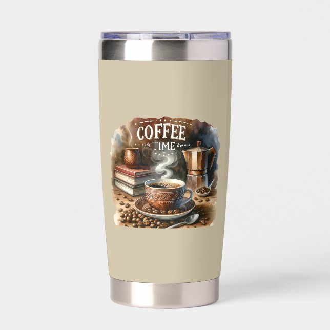 Coffee Time Insulated Tumbler (Front)