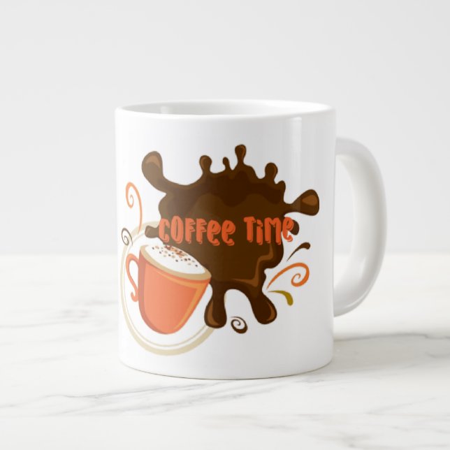 Coffee Time   - Jumbo Mug (Front Right)