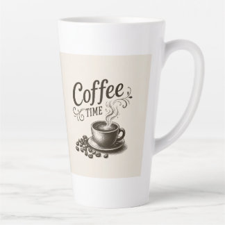 Coffee Time Latte Mug 12 & 17 oz