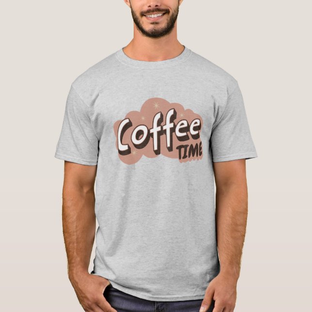 Coffee Time Retro T-Shirt (Front)