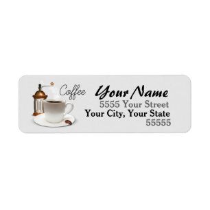 Coffee Time Return Address Labels
