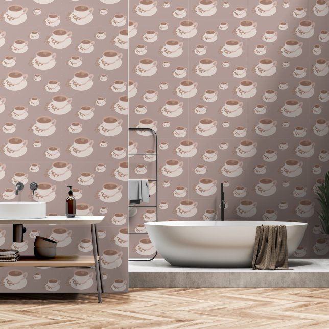Coffee Time Wallpaper (Bathroom)