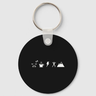 Coffee To Adventure Energy Of Caffeine Minimalist Keychain