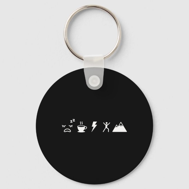 Coffee To Adventure Energy Of Caffeine Minimalist  Keychain (Front)