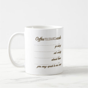 Coffee Tolerance Scale Mug
