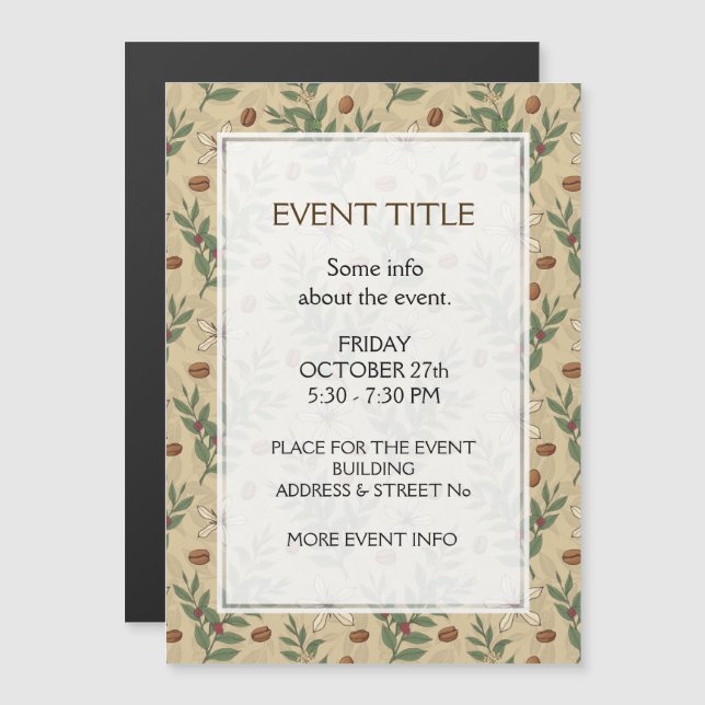 Coffee Tree Pattern (Front/Back)