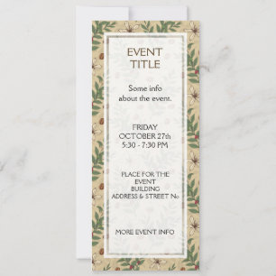 Coffee Tree Pattern Invitation