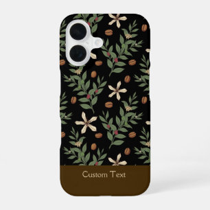 Coffee Tree Pattern iPhone 16 Case