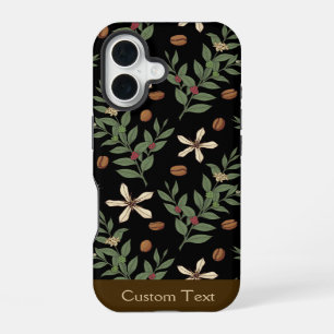 Coffee Tree Pattern iPhone 16 Case