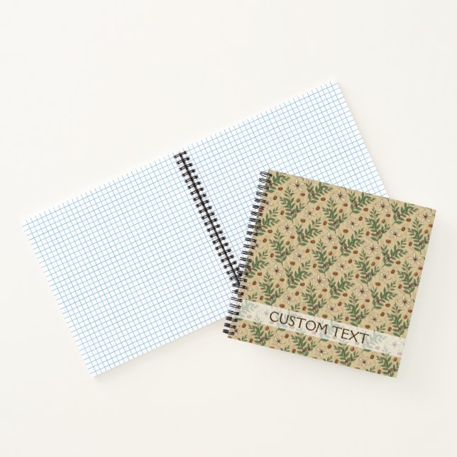 Coffee Tree Pattern Notebook (Inside)
