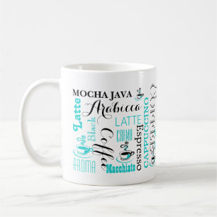 Coffee typography modern mug