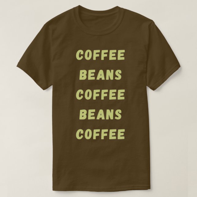 Coffee Typography T-Shirt (Design Front)