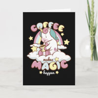 Coffee Unicorn Makes Magic