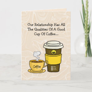Coffee Valentine's Day Card