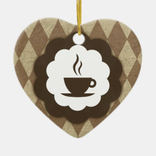 coffee vintage ceramic ornament
