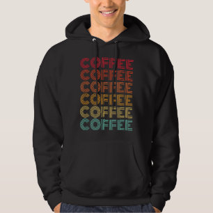 Coffee Vintage Letters Hoodie