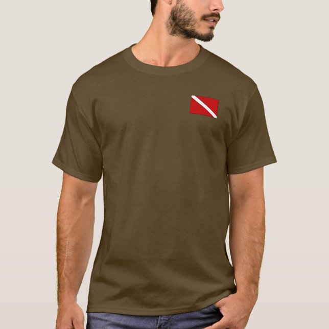 Coffee Warms a Diver Twice - T Shirt (Front)