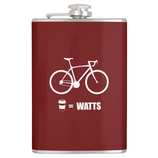 Coffee = Watts Hip Flask (Front)