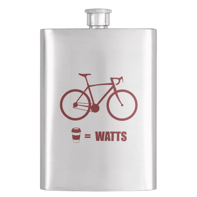 Coffee = Watts Hip Flask (Front)