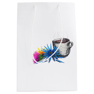 Coffee & Wildflowers Medium Gift Bag