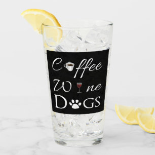 Coffee Wine Dogs Glass Cup
