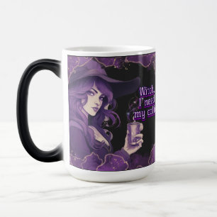Coffee Witch on Black Magic Mug