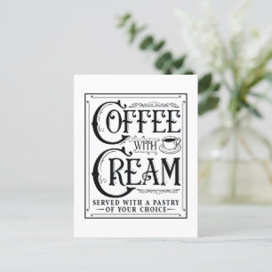 Coffee with Cream Postcard