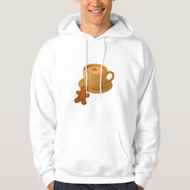 Coffee with Gingerbread Cookie  Hoodie (Front)