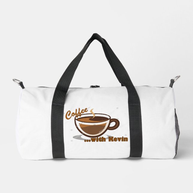 Coffee with Kevin Branded Duffel Bag (Front)