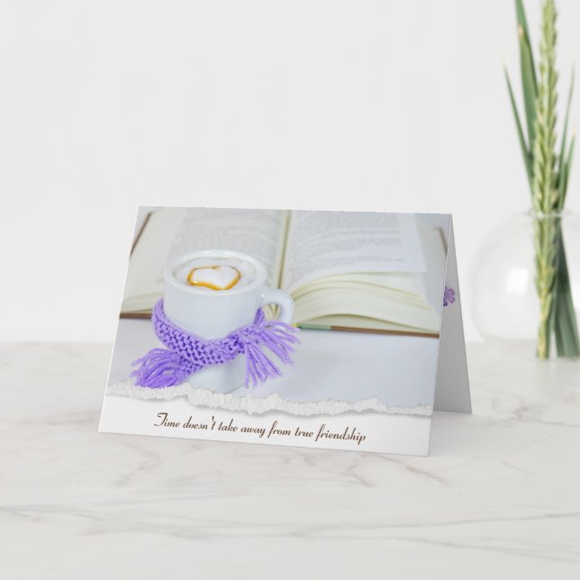 Coffee with open book card (Front)