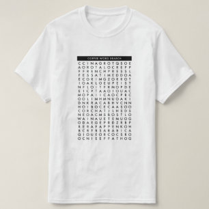 coffee word search puzzle T-Shirt