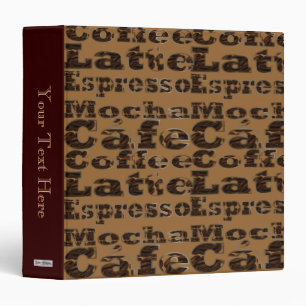 Coffee Words Binder